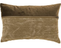 Kussen (gevuld) VELVET MIX - CHESTER 30x45cm, camel