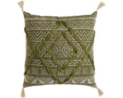 Kussen Home ESPRIT Groen Boho 45 x 5 x 45 cm