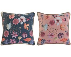 Kussen Home ESPRIT Romantiek 45 x 5 x 45 cm (2 Stuks)