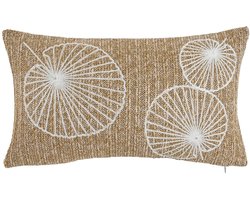 Kussen Home ESPRIT Wit Natuurlijk 50 x 15 x 30 cm
