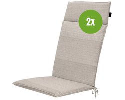 Kussen Hoog universal ca.120x50cm Outdoor Richmond natural 2 stuks