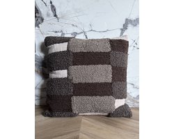 Kussen JASMIJN gray-brown 50x50cm