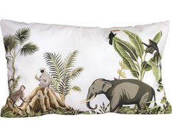 Kussen Jungle-Kinderkamer decoratie-Dieren kussen-Kinderkamer accessoires-kussen met binnen vulling-leeuw-aapjes-jungle