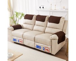 Kussen Kussen Armleuning Pad 3-delige Set - Sofa Armleuning Hoes - Fauteuil Armleuning Hoes Hoofdsteun Hoes - Antislip Gewatteerde Meubelbeschermer (38cmx57cm)