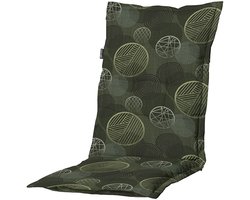 Kussen lage rug ca.105x50cm Circle green 2 stuks