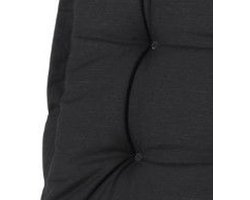 Kussen lage rug Panama zwart 105 cm x 50 cm (4 stuks) Madison