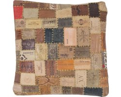 Kussen Royal Label - 50 x 50 cm - Leer