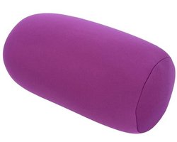 Kussen Rugkussen Stof Schuim Microkorrels Microkorrel Rugkussen Rol Sierkussen Reizen Thuis Slapen Nekondersteuning Comfortabel (Paars)