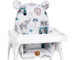 Kussen voor kinderstoel baby opvouwbaar zitverkleiner – zitkussen steun voor Ikea Antilop kinderstoel en babystoel – zitverkleiner waterafstotend wasbaar Afrika