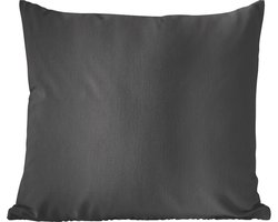 Kussen - Zwart - Kleur - Sierkussens - Kussens voor binnen - Kendal - Sierkussen zwart - 40x40 cm - Sierkussens - Kussens woonkamer