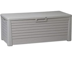 Kussenbox 148 x 72 x 60 cm | Grijze Opbergruimte voor Buiten