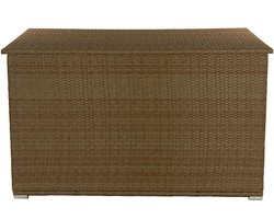 Kussenbox bruin XL 758 l met aluminiumframe waterdicht