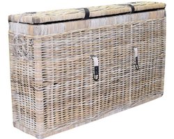 Kussenbox klein 135x35xH80 cm naturel rotan