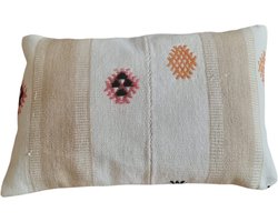 Kussenhoes 40x60 cm | Handgemaakt van Vintage Turkse Kelim | Uniek Authentiek Kussen
