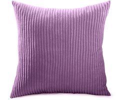 Kussenhoes - 45*45cm - 1 stuk -M - Slaapkamer Woonkamer Woondecoratie - Kussenhoes voor slaapbank - Corduroy bankdecoratie - Corduroy kussenhoes - Kussenhoes voor slaapkamer - Zonder kern - Gestreepte sierkussenhoes