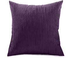 Kussenhoes - 65*65 cm - 1 stuk - 4XL - Slaapkamer Woonkamer Woondecoratie - Kussenhoes voor slaapbank - Corduroy bankdecoratie - Corduroy kussenhoes - Kussenhoes voor slaapkamer - Zonder kern - Gestreepte sierkussenhoes