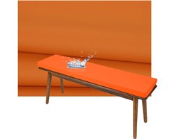 Kussenhoes Bank - Zitkussenhoes Stoelhoes - Meubels Vernieuwen - Waterdicht PU Leer - 50x50x5 cm - Oranje