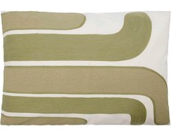 Kussenhoes Curve groen 60x40cm