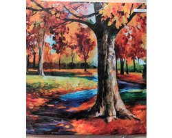 Kussenhoes - Decoratieve kussenhoes 45x45 cm - Prachtig herfst uitzicht