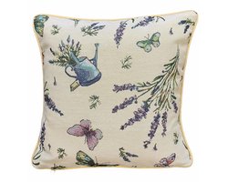 Kussenhoes Lavendel Vlinder 40 x 40 cm