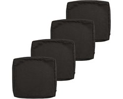Kussenhoes Set - Bankhoezen - Meubels Beschermen - Waterafstotend Materiaal - 4 Stuks - Grijs