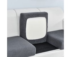 Kussenhoes voor bankzitbank - Verdikte kussenhoes voor bank - Beschermer voor woonkamerbank - Antislip zachte meubelbeschermer - Elastische onderkant - Machinewasbaar (Maat: 1 zitplaats - Lengte (65-95 cm))