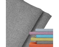 Kussenhoes voor Buiten - Linnen Slipcover voor Bank en Stoelen - Waterafstotend en Duurzaam (Grijs, 100x45x5cm)