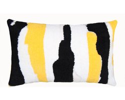 Kussenhoes | woonkamer | kussenhoes 30x50cm | kussensloop | sierkussens | cushion cover | katoen | Full Hand embroidery Chain