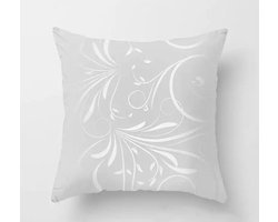 Kussenhoes zilver - grijs - Sierkussen - 45x45 cm