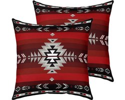 Kussenhoezen Set - Decoratieve Hoezen - Woonkamer Decoratie - Dubbelzijdig Print - 50x50cm - Multicolor