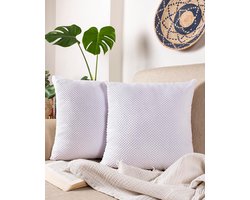Kussenhoezen van microvezel - Premium kwaliteit - set van 2 - diverse kleuren - 40x40 cm