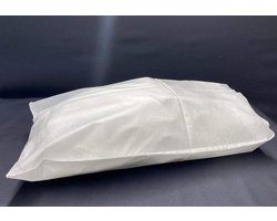 Kussenhoezen - Wegwerp hoezen - Hygiënisch werken - Scheurbestendig materiaal - 40 x 50 cm - Wit