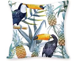 | Kussens | Kussenhoes Tropical Toucan| 45x45 cm.