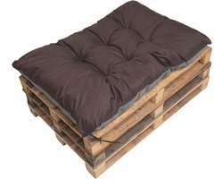 Kussens voor Pallets - Comfortabele Stoel- en Vloerkussens voor Bank en Kinderen (120 x 60 cm, Bruin)
