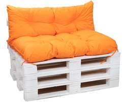Kussenset - Kussen Tuinstoel - Tuin Pallet Kussen - Tuin Meubel Set Kussen - Europallet Kussen - Tuin Kussen - Oranje