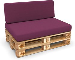 Kussenset voor Europallets - 2-delige set voor Binnen en Buiten, Zitkussen en Rugkussen, Comfortabel en Stijlvol