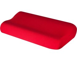 Kussensloop voor Nek- en Hoofdkussens - Katoenen Kussenhoes Geschikt voor Diverse Maten 35x60 tot 45x75 cm (Rood)