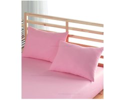 Kussenslopen – 100% Katoen – De Linde Home – Set van 2 – Zachte Kussenslopen – Roze– 60x70 cm – Ranforce Katoen – Zacht & Ademend – Perfecte Pasvorm – Hypoallergeen – Duurzaam – Stijlvol & Comfortabel