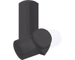 Kussenslopen Dubbelpak - Overtrek Katoen - Slaapkamer Comfort - Verborgen Ritssluiting - 40 x 15 cm - Steenkleur