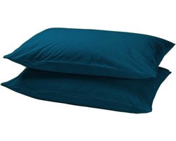Kussenslopen Katoen Blauw 60 x 70 cm - Set van 2 stuks