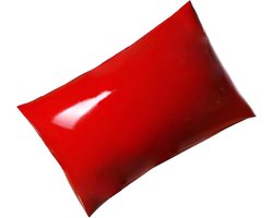 Kussenslopen met Rits,20x28CM Latex Kussensloop,Kussensloop van Natuurlijk Rubber-Rood