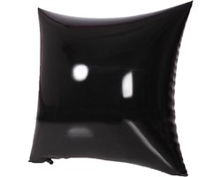 Kussenslopen met Rits,40x40cm Latex Kussensloop 2-Pack,Kussensloop van Natuurlijk Rubber-Zwart
