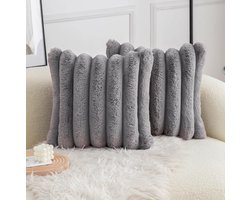 Kussenslopen van Imitatiebont - Luxe en Zacht - Set van 2 - Multicolor