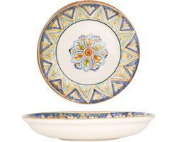 Kütahya Porselen Diepbord - Strada - Porselein - 21 cm (700cc) - set van 6