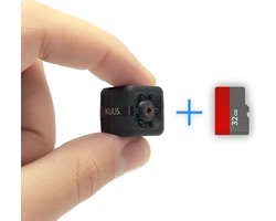 KUUS. C1 Mini Verborgen Spy Camera, Beveiligingscamera - Met 32 GB Geheugenkaart - FULL HD 1080P - Camera zonder Wifi zonder App