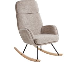 KVELIA - Schommelstoel - Taupe - Polyester
