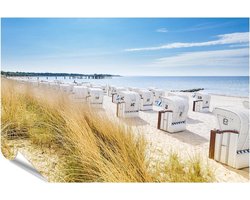 Kwaliteits Poster - Muurdecoratie Print - Woonkamer Aankleden - Oplosmiddelvrije Inkt - 90x60cm - Zonnig Strand