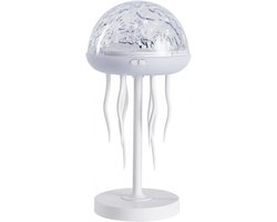 Kwallenlamp - kwallen oceaan golf projector nachtlampje, USB kwallen sfeerlamp met dansende tentakels, 7 kleuren plafondprojector sensorisch noorderlicht voor slaapkamer/gamekamer/feest