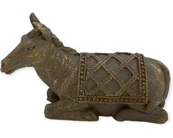 Kwan Yin - Beeld - Ezel - Zittend - Decoratie - 14,5x6x9,5cm - Polystone