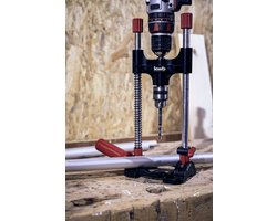 kwb boorstatief met boorhouder, zeskantaandrijving/mobiel boorstatief voor accuschroevendraaiers en boormachines, verstelbare hoekvergrendeling 45 60 75 90°, voor oppervlakken en ronde werkstukken